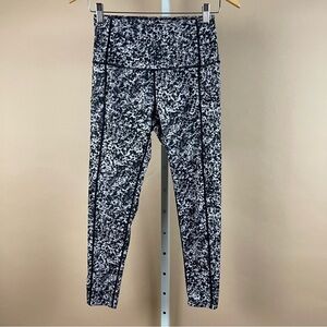 Zella Size Small Tie Dye High Waist Leggings Side Pockets Yoga Running Workout